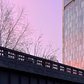 Sunset At the High Line | The sky turned a lovely color tonight as the sun set. It wasn't particularly dramatic, but everything was bathed in this soft, mauve glow.