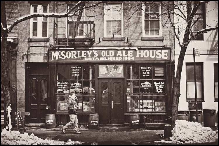 McSorley's Old Ale House, Established 1854. NYC.