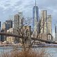 Brooklyn Bridge and Lower Manhattan Skyline, New York