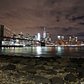 Time-lapse of Clouds at Night from Pebble Beach in Brooklyn Bridge Park