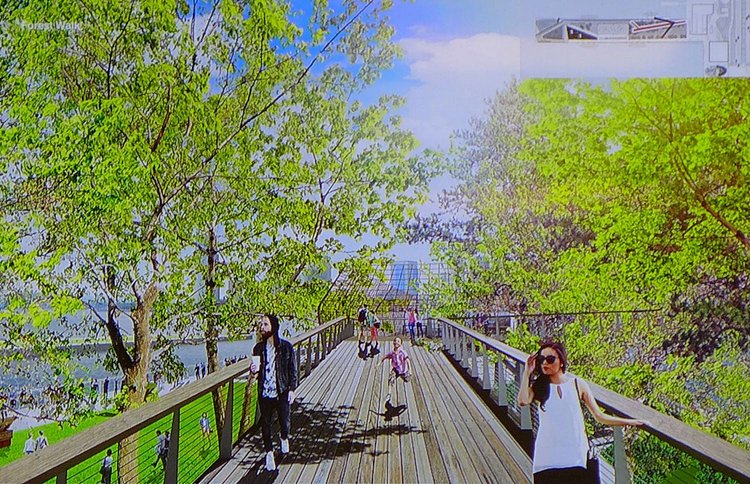 Hudson River Park Pier 26 Forest Walk rendering
