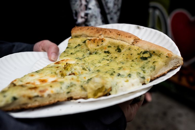 Artichoke Pizza slice | Best in NYC