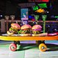 Founded in Mexico in 1969, Señor Frog’s thrives in Caribbean beach towns and caters to college students on spring break who will fake orgasms on stage to win free margaritas. Here, cheeseburger sliders.