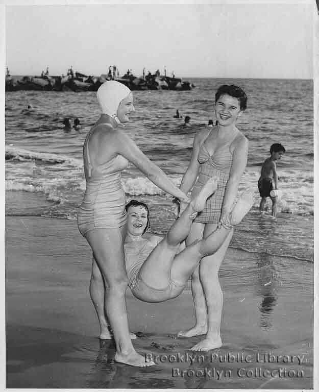 Ladies launching ladies in 1949.