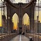 Sunrise over Brooklyn Bridge, New York