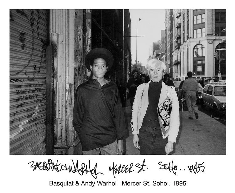 Basquiat & Andy Warhol Mercer St. Soho.. 1995