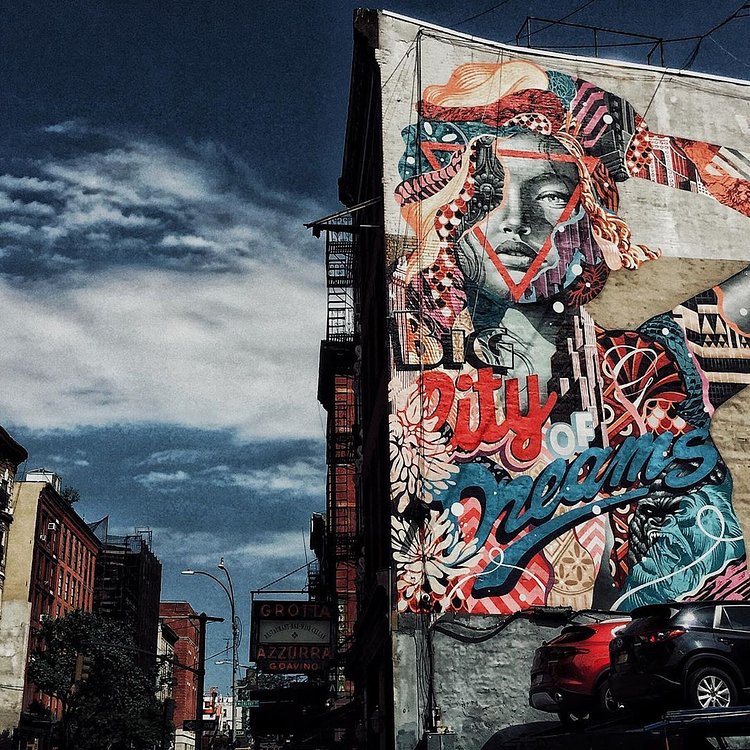 Tristan Eaton Mural in Little Italy, Manhattan