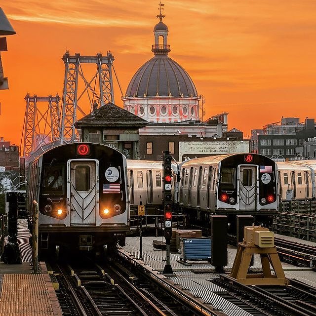 Marcy Avenue Train Station, Williamsburg, Brooklyn