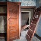 Solid wood wardrobes were far older than furniture on the lower floors.