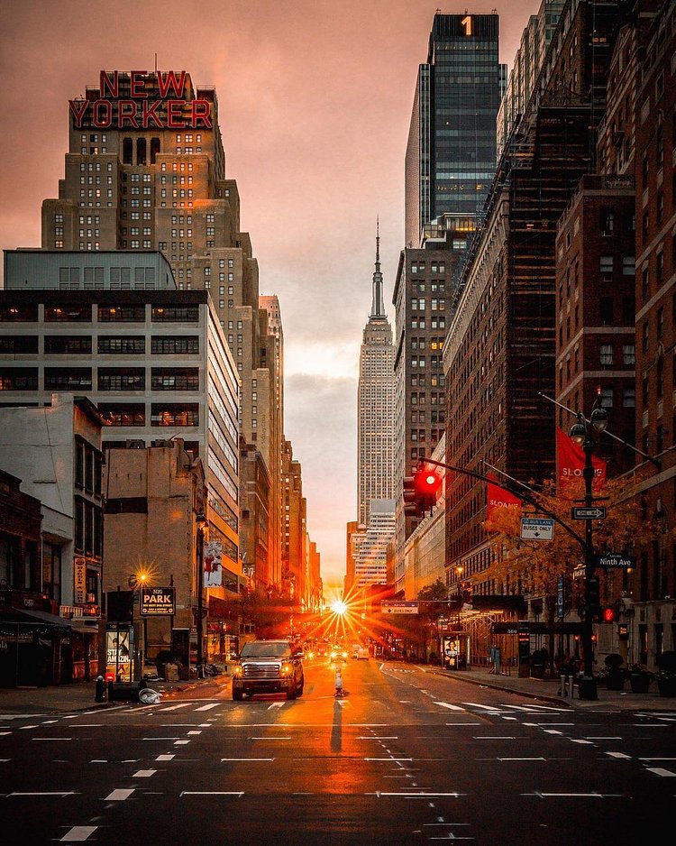 Sunrise over 34th Street, Midtown, Manhattan