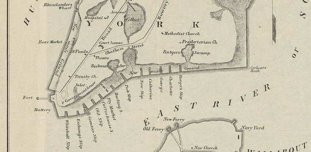 The Slips and Swamps of Early NYC (detail)
