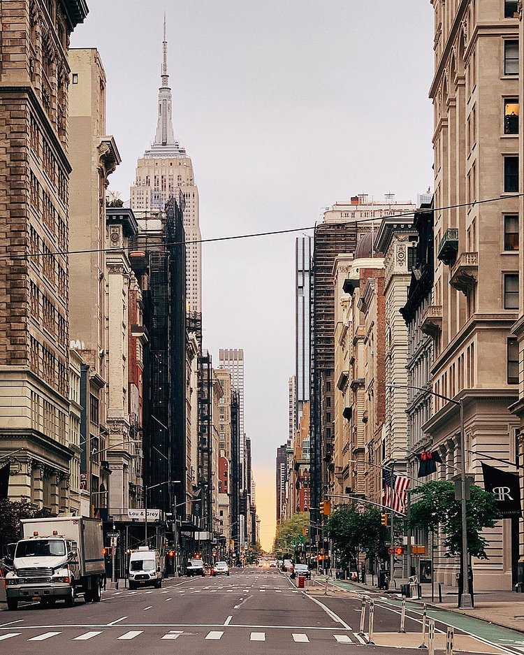 Empire State Building and 5th Avenue, Manhattan