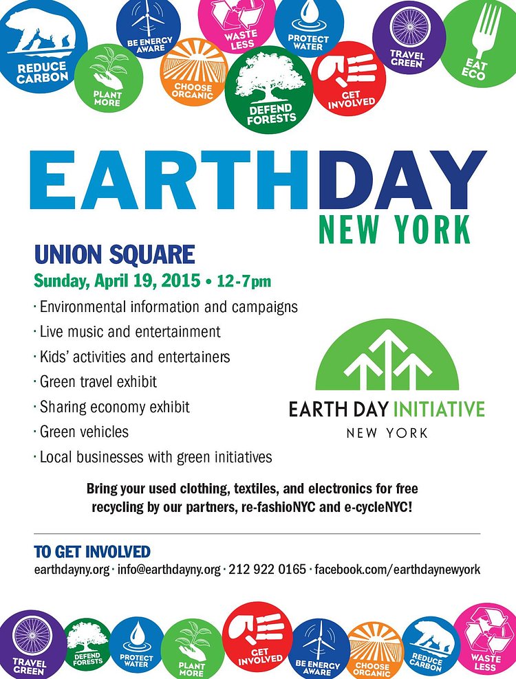 25th Annual Earth Day New York Celebration in Union Square