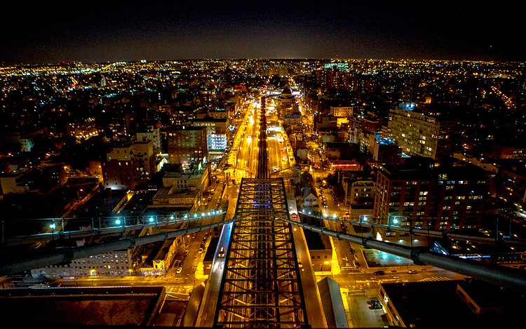 Brooklyn from the top of the Wiliamsburg Bridge