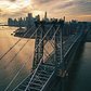 Sunset Over Williamsburg Bridge, New York