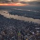Sunset over Manhattan and New Jersey