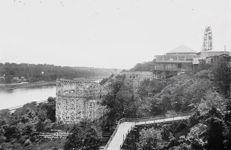 Fort George and Harlem River. ca. 1900.