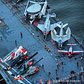 Photograph by George Steinmetz @geosteinmetz / @thephotosociety  The flight deck at the USS Intrepid, a WW2 era aircraft carrier, that was converted into a Sea, Air & Space Museum in New York City with a heavy dose of generosity from real-estate developer Zachary Fisher.