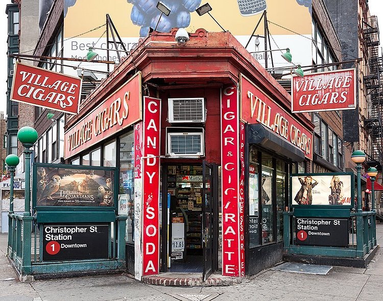 Hess Triangle and Village Cigars, Greenwich Village, Manhattan