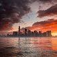 Sunrise over Lower Manhattan, New York