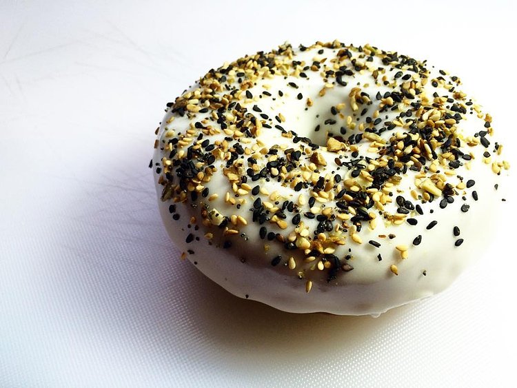 Good morning New York! Can't decide on a bagel or or doughnut? We've taken the worry out of your morning! The Everything Doughnut. #TDPNYC #doughnuts #donuts #food #cheese #yum #goodmorning #nyc #newyork #instafood #instagood #instadaily #fun #smile #different #makeithappen #laugh #wemakefun #blog #enjoy