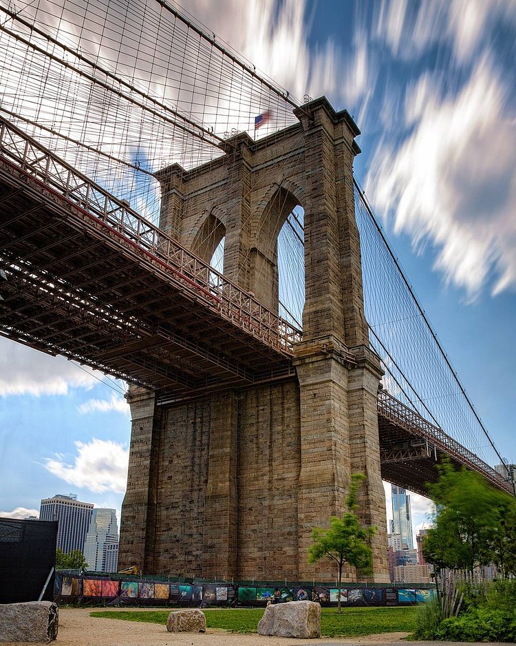 "Brooklyn Views! The Brooklyn Bridge as seen on a beautiful spring day!"