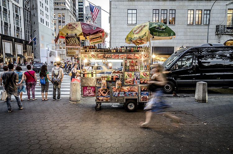 The Food Cart | These ugly food carts can be seen blocking every great camera angle throughout New York City.  Every monument, museum, and attraction is now crowded with the eyesore.
