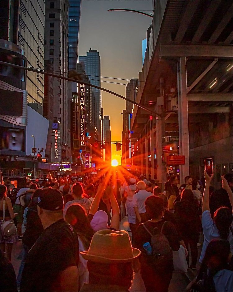Manhattanhenge, 42nd Street, Midtown, Manhattan