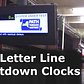 ᴴᴰ New Letter Line Countdown Clocks Debut