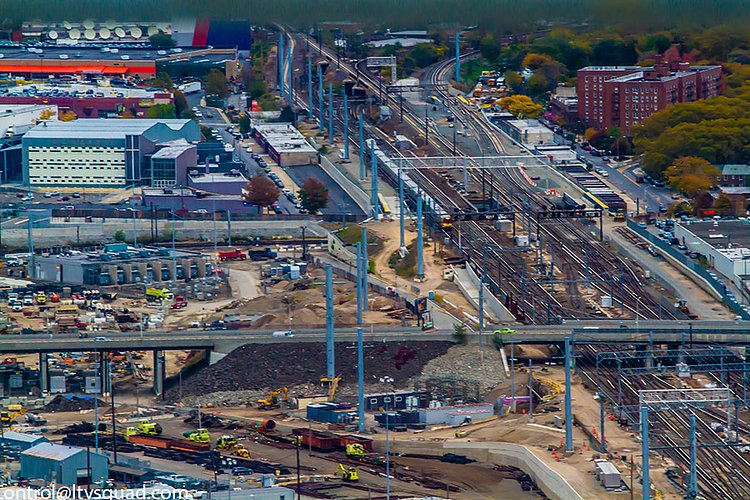 ‘Harold’ interlocking, some of the busiest railroad tracks in the world.