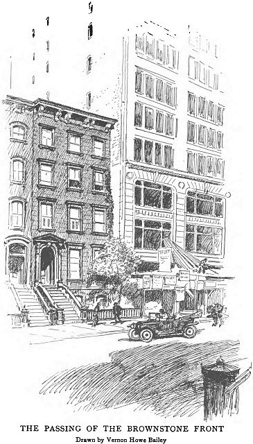 “The Passing of the Brownstone Front.” Thirty Years of New York, 1892-1912: New York Edison Company (1913)