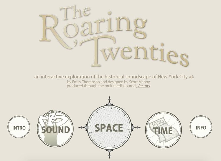 The Roaring Twenties, an Interactive Exploration of the Historical Soundscape of New York City