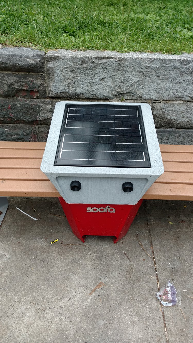 Soofa's Phone-Tracking Benches in Highbridge Park