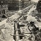 Between the completion of the first water tunnel in 1915 and the start of construction on the second in 1928, the city built the Williamsburg Conduit to improve the water distribution system in parts of Brooklyn and Queens. This photo of the conduit was taken from the Hewes Street elevated train platform in 1925.
