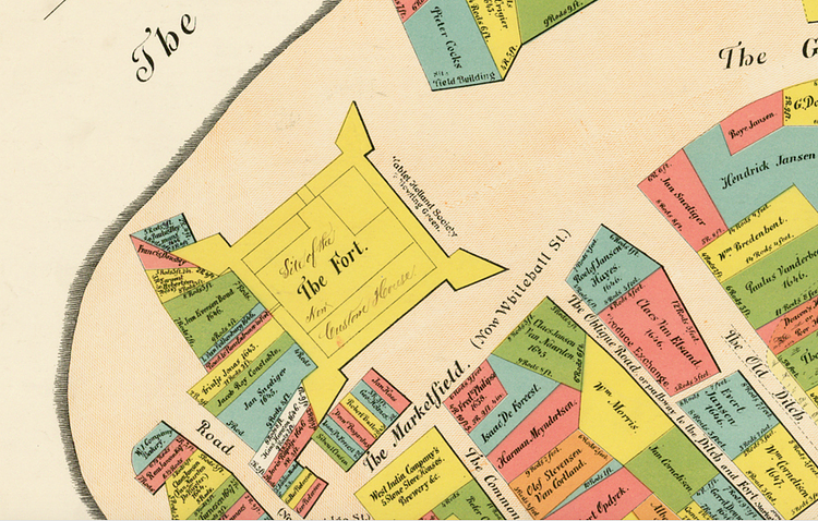 This is Lower Manhattan as it looked in 1642
