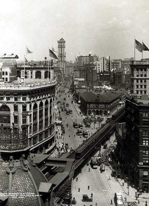 New York City, Herald Square NY Times Building 1909