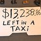 $13,238.86 left in a NYC taxi