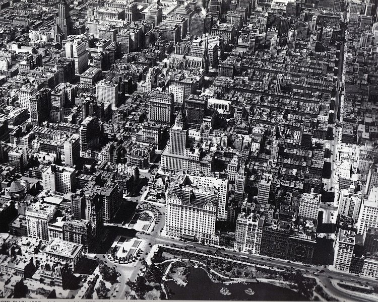 Midtown Manhattan from above, 1925