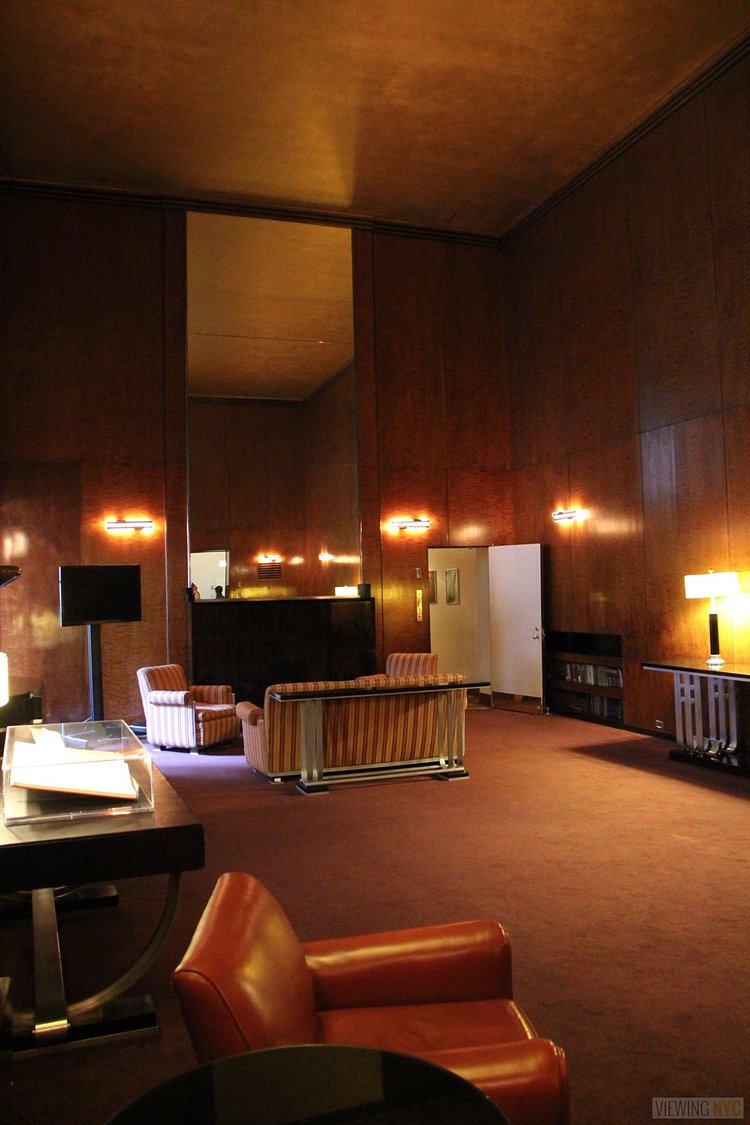 The Roxy Suite Interior | Built in 1932, Radio City Music Hall is a prime example of art deco architectural style that has withstood the test of time. With tons of gold, reflective surfaces and geometric design, walking through the venue is a bit like stepping back in time. Most of the fixtures, furniture and ornamentation are original, and any replacements are exact replicas of how the theater looked 80 years ago.

Read more here: <a href="https://viewing.nyc/i-braved-a-walkthrough-of-radio-city-music-hall-meant-for-tourists/" rel="nofollow">viewing.nyc/i-braved-a-walkthrough-of-radio-city-music-ha...</a>