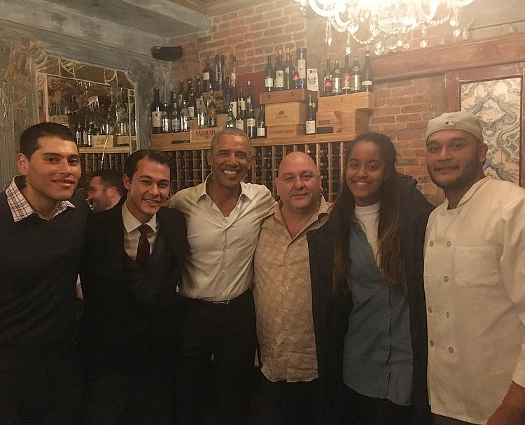 Pleasure having our former president Barack Obama at Ballatos ! #barackobama #zagatnyc #nyceats #chefsofinstagram #mangiabene #ballatosnyc #nyceats #nycdining #ballatosdoesitbest #italianfood #italianrestaurant #sohonyc #nolitanyc #littleitaly