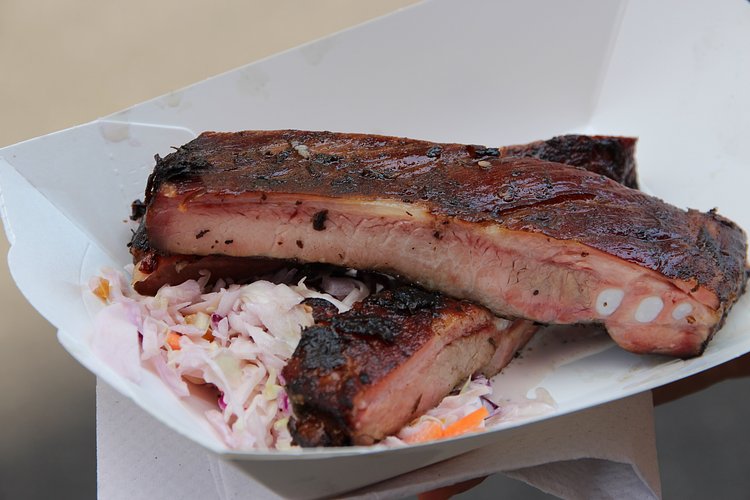 Jamaican Jerk St. Louis Ribs with Caribbean Slaw