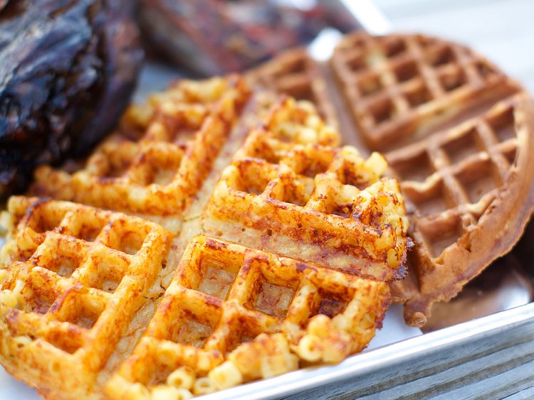 Mac and Cheese Waffle