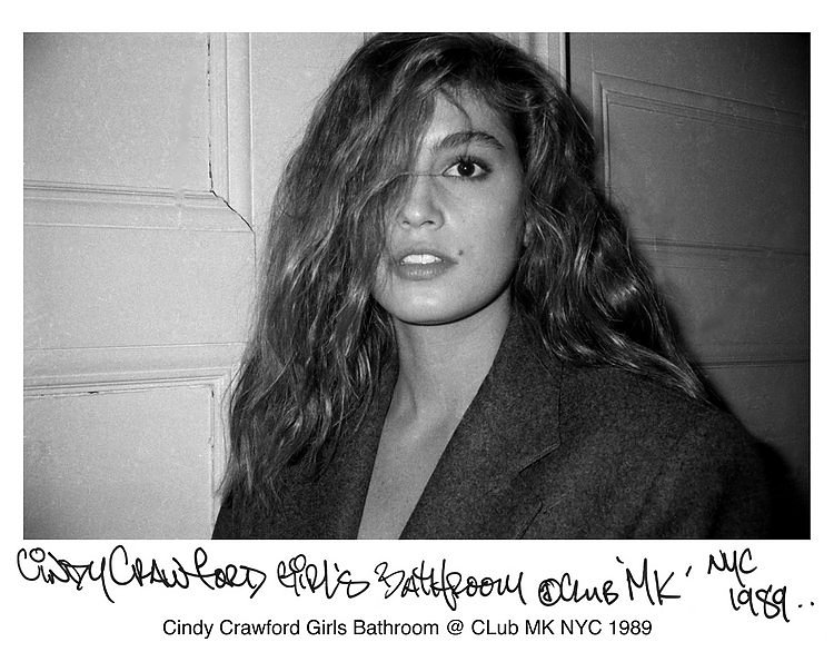Cindy Crawford Girls Bathroom @ Club MK NYC 1989