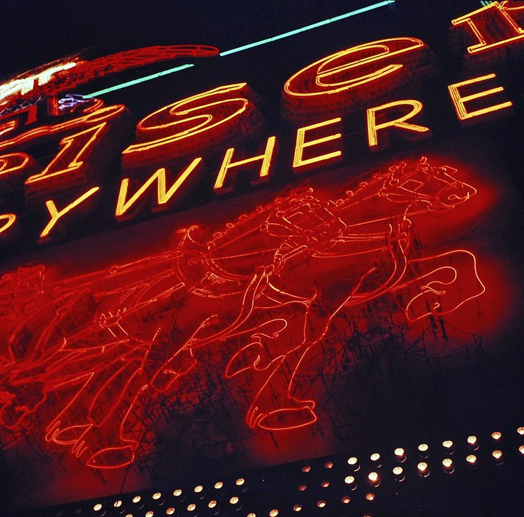 1957 Times Square Lights.