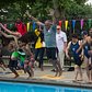 Parks Commissioner Mitchell Silver kicked off the city's public outdoor pool season by taking a dip in Faber Pool.