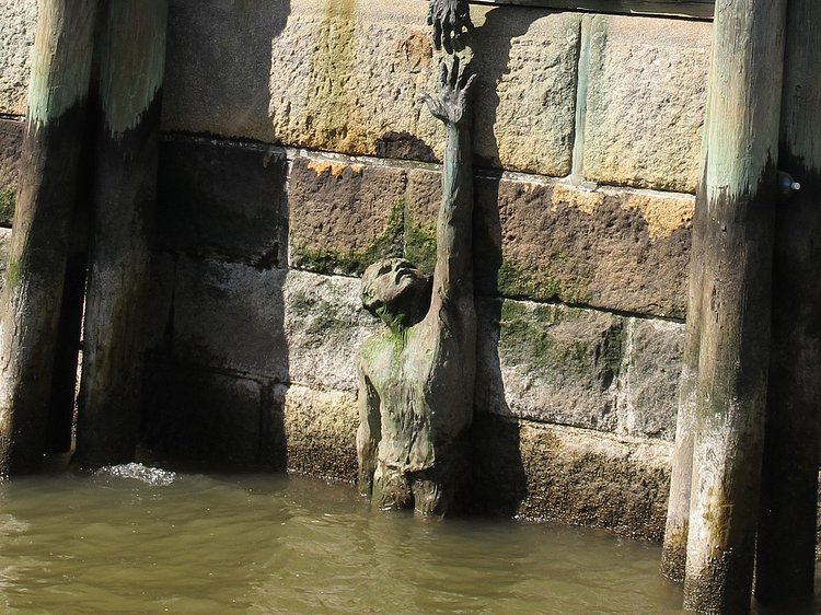 American Merchant Mariners’ Memorial - - - - - - - - - - - - - - - -  Marisol Escobar, sculptor | Located in Battery Park near the ferries that go to Liberty and Ellis Islands
this memorial serves as a marker for America’s Merchant Mariners resting in the unmarked ocean depths. 
