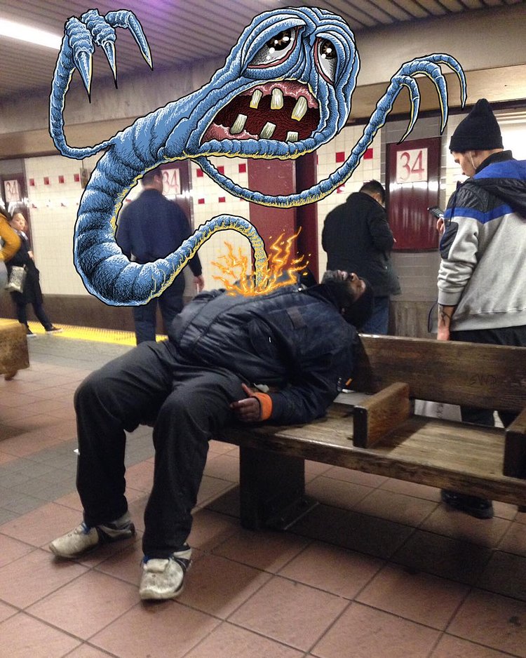 #subwaydoodle #subway #doodle #swd #ghost #nyc #ghostsofnyc #possessed