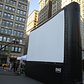 Union Square with inflatable movie screen 9431 | Union Square with inflatable movie screen for a showing of the Wizard of Oz from 1939 - NYC 2015 New York City August evening summer film program downtown Manhattan park parks movies outdoor screening drive in drive-in New York Film 