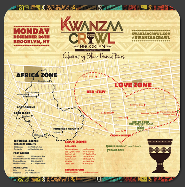 Kwanza Crawl Brooklyn, Monday, December 26th, 2016