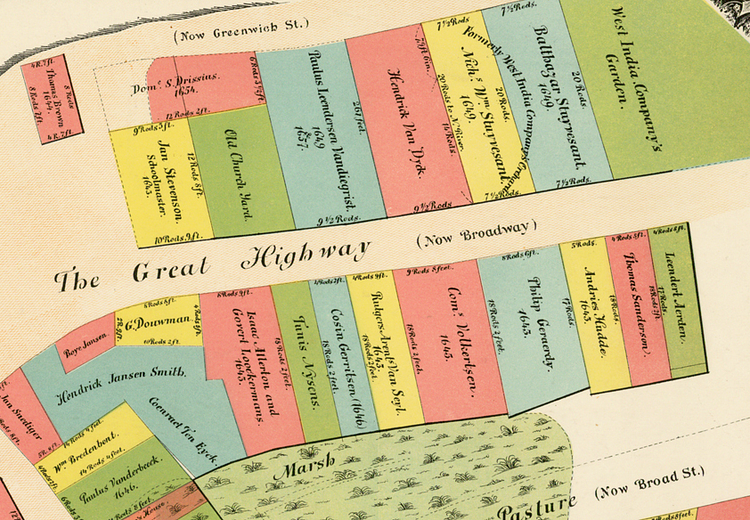 This is Lower Manhattan as it looked in 1642